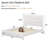 Echo Farmhouse Solid Wood Platform Bed, Distressed Panel Bed Frame, Rustic Country Cottage Style-908802489-908802438