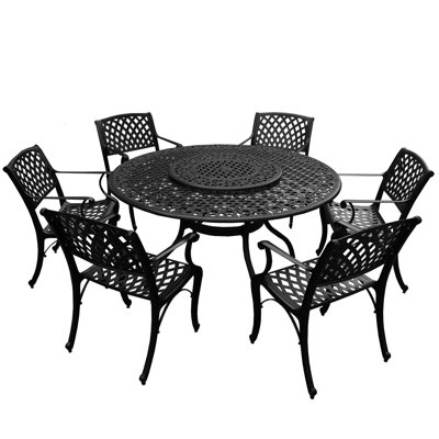Casler Traditional Mesh Lattice Dining Set