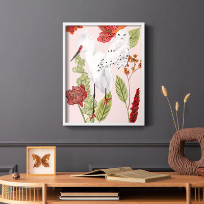 Birds in Motion III, reproduction encadrée - bois massif