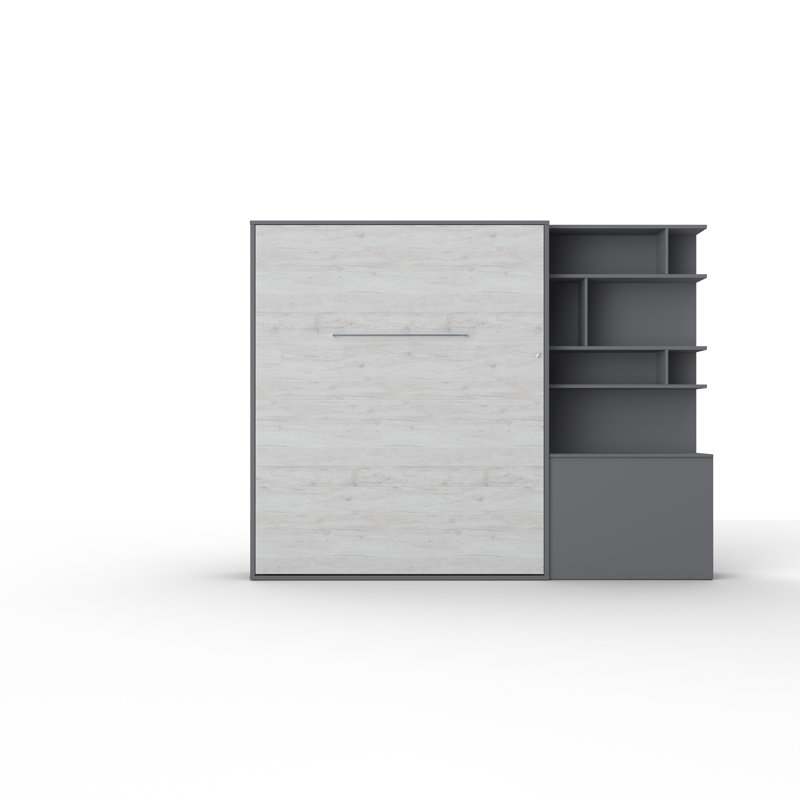 Ayvri EU Double - 140 X 200 Cm Bed, White/Grey