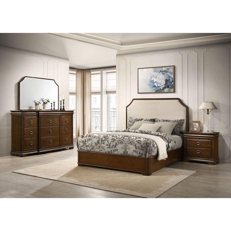 Ensemble de chambre avec très grand lit 4 pièces Arshi, Très grand