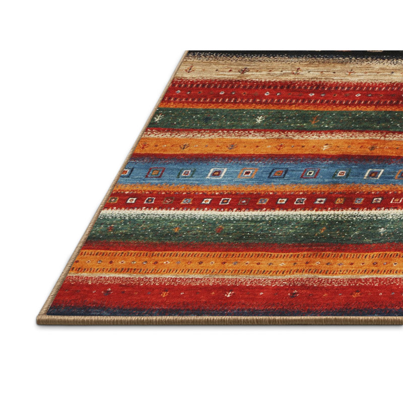 Levick Striped Indoor Rug, Rectangle 8' x 12'