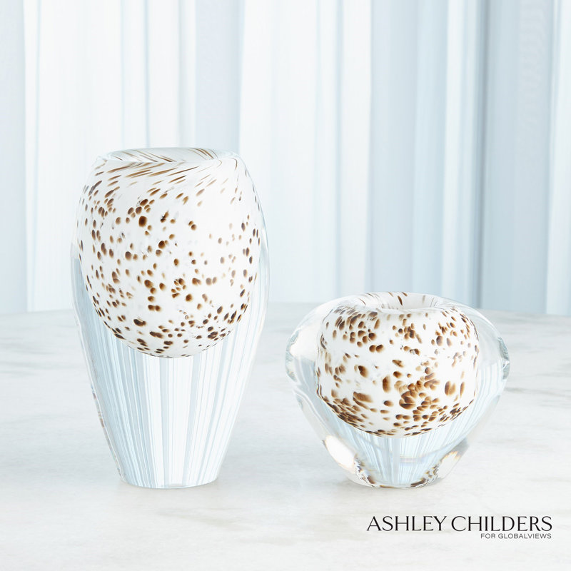 Livingston Vase-Brown Spots-Lg
