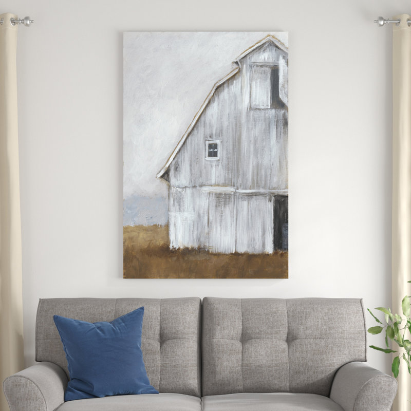 «Abandonné grange II» par Ethan Harper - reproduction d'art sur toile, H 48 po x l 32 po, Unframed, Non