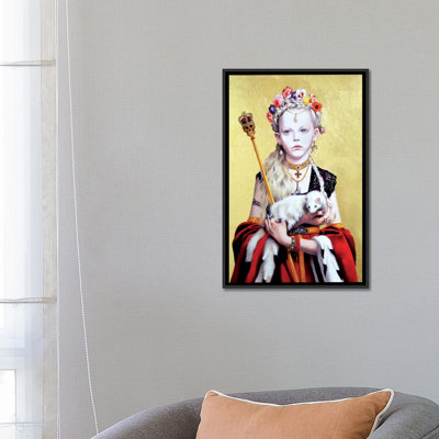 « regina gothica con ermellino », reproduction d’art sur toile tendue