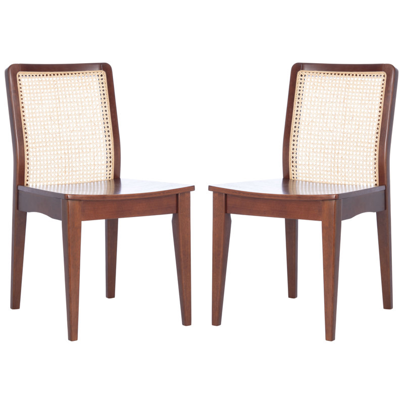 18.46'' H Side Chair, Dark Brown/Natural