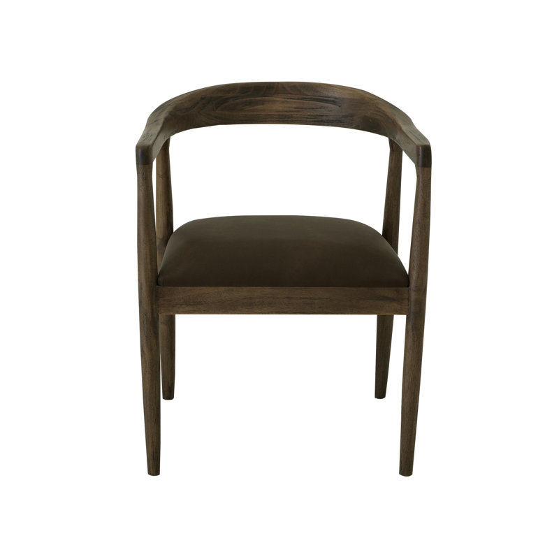 Siège rembourré, fauteuil en bois, Bois brun