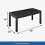 Table basse d'extérieur en aluminium toutes saisons