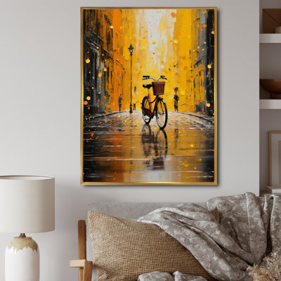 " Bicycle Urban Rhythm Pointillism "