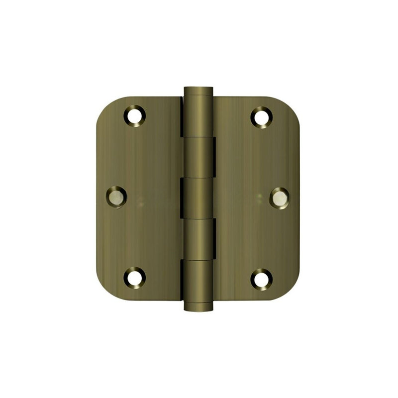 Butt Bearing Hinge, Antique Brass