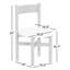 Chaise de salle à manger en lin Zoyah