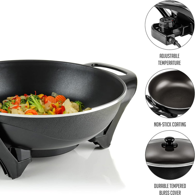 OVENTE 18 Electric Wok and Skillet & Reviews