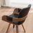 Braiden Swivel Faux Leather Dining Chair-610463322