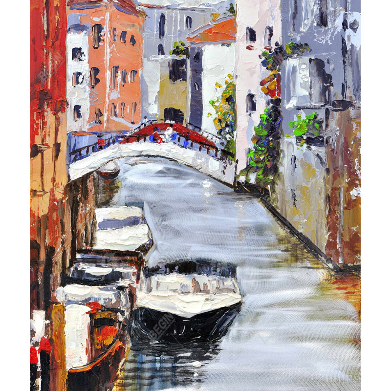 Venetian Landscape King Duvet Cover - Coastal Romantic Decor