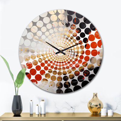 Tyberius - Horloge murale peinture abstraite