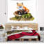 La tapisserie d'illustration de renard intelligent Animal-28484931