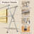 JOYBOS No-Assembly Stainless Steel Clothes Drying Rod – Extends up to 79 inches, with 20 windproof hooks + 12 sock clips, foldable & portable-1095184487