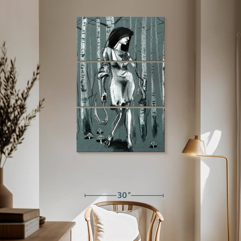 Kelan Baba Yaga, 65" H x 42" W