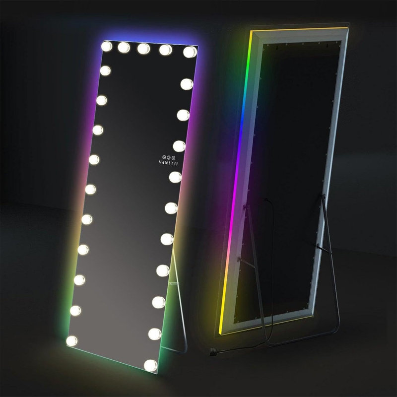 Metal Rectangle LED Mirror, 70" x 29"