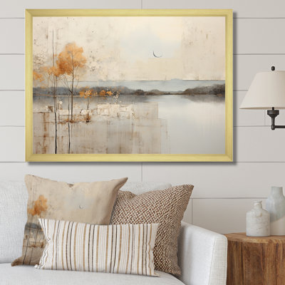 «Lakehouse Foilage Solitude I», reproduction sur toile