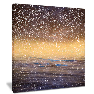 «Brown Sky Reflection in Lake», impression sur toile tendue