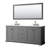 Avery 80'' Double Bathroom Vanity with Quartz Top with Mirror-92726020-97857676-92726019