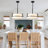 3 - Light 15.74" W Modern Fabric Drum Shape Dimmable Chandelier For Dining Room Bedroom Foyer-275143738