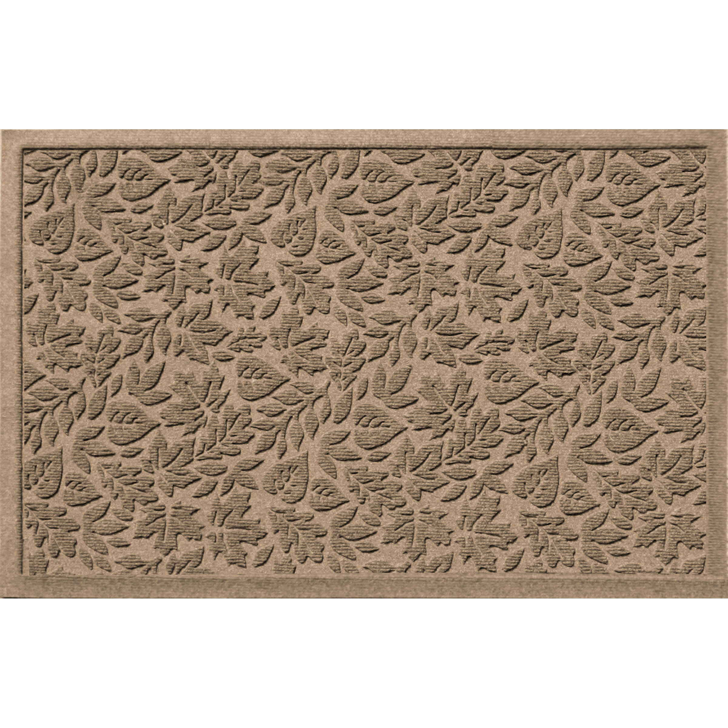 Waterhog Indoor/Outdoor Leaves Doormat, 3' x 5' - Bordeaux