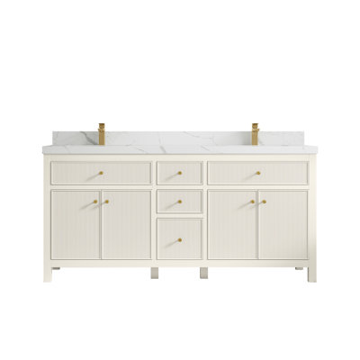 Sonoma X P 22 po De salle de bain double en albâtre Quartz