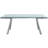 Amerson Extendable Glass Top Metal Base Dining Table