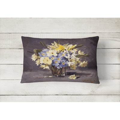 Floral Outdoor Throw Pillow