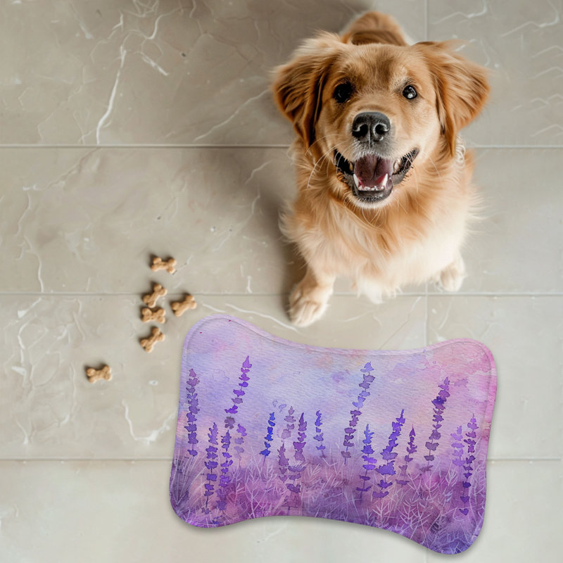 Lavande Dreamscapes - Tapis d'alimentation en os 1 pièce
