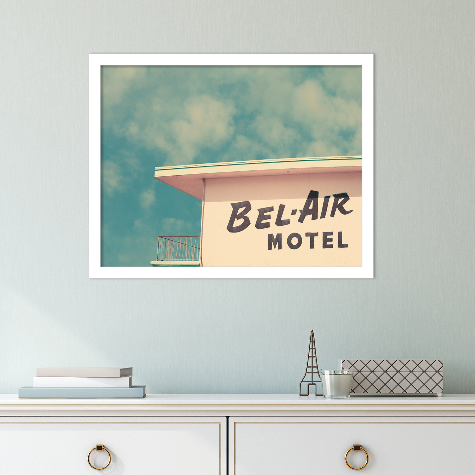 BelAir by Robert Cadloff, White, 15.25" H x 19.25" W x 0.88" D