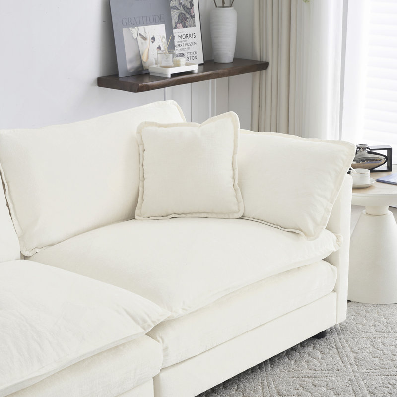 Ensemble de canapé moderne, causeuse et chaise, ensemble de canapé et de chaise 2 pièces, causeuse et fauteuil d'appoint, canapé de salon en chenille 2 pièces