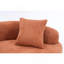 Canapé modulaire S-Curved Chenille, assise double profondeur rose corail, sans assemblage, L 66,9 po-1334427505