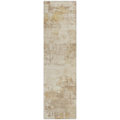 Machine Washable Indoor/Outdoor Chantille ACN2371 Abstract Rug