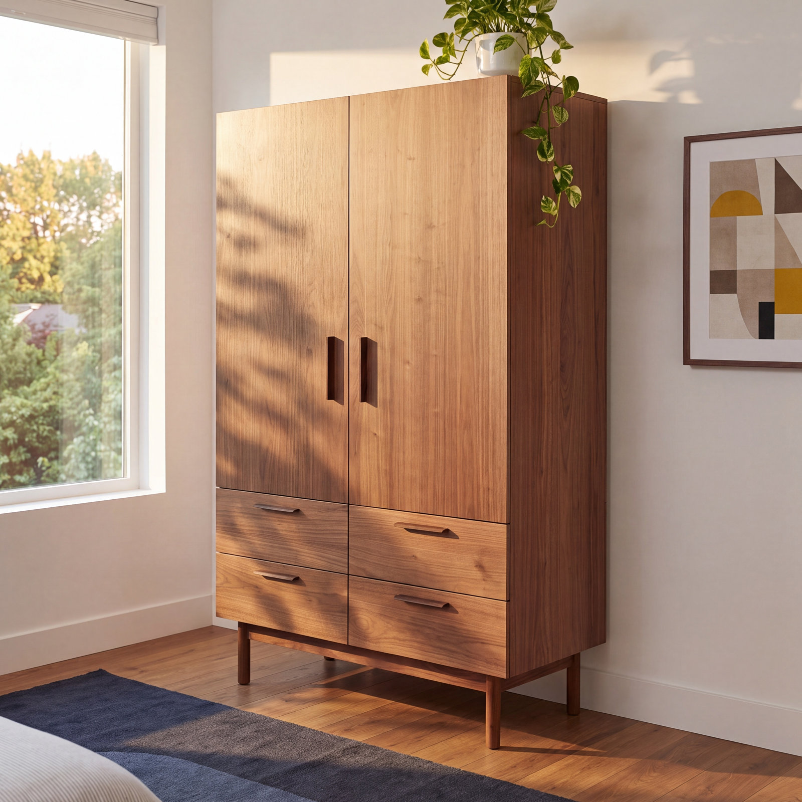 Shale Armoire, Walnut
