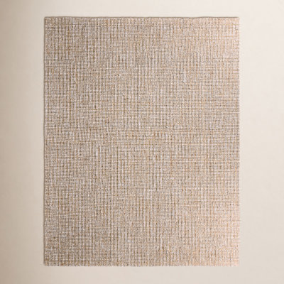 Brad Gray Sand Hand-Woven Flatweave Jute Rug