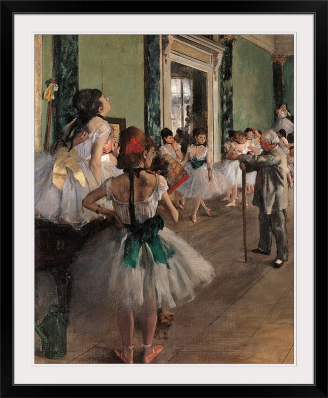 Danse, 1873, musée d'Orsay, Paris, France par Edgar Degas - reproduction, H 20 po x l 16 po x 1,5 po, Toile