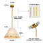Luminaire suspendu 1 lumière Luminaire suspendu pour îlot de cuisine pour salle à manger et chambre à coucher