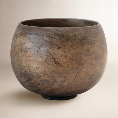 Pella Solid Mango Wood Decorative Bowl