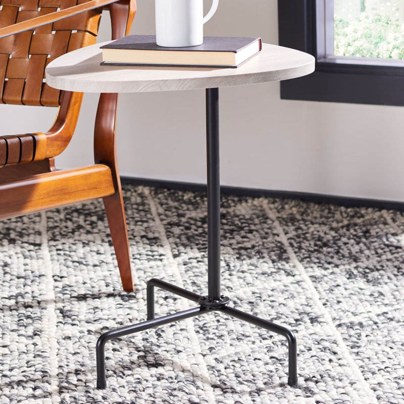 Albinas End Table, Light Gray Oak
