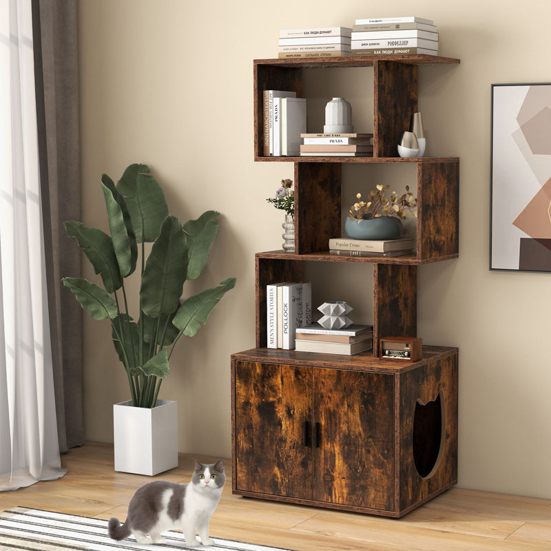 Litter Box Enclosure, Brown
