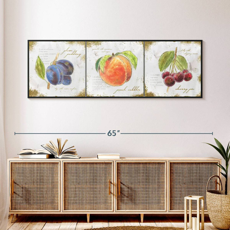 Trésors du jardin II, 57" x 19", Cadre flottant noir