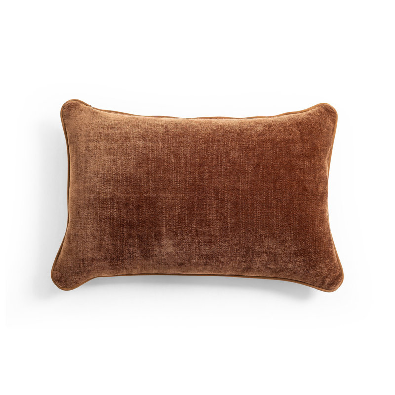 Olsen Pillow-Nubuck Cigar, Cognac, Rectangle 16"H x 24"W