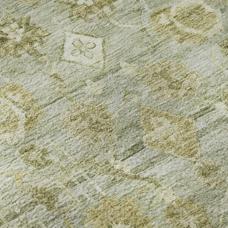 Premium Machine Washable Maag AMF1772 Global Rug, Rectangle 9' x 12'
