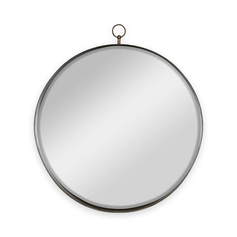 24"X28"  Round Mirror, 28" x 24"