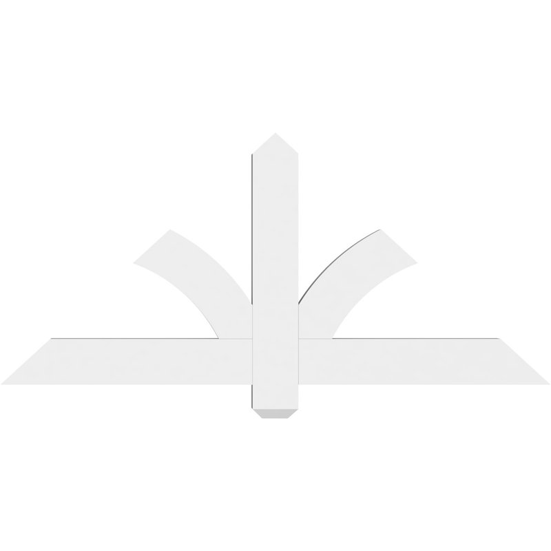 Support pour pignon en PVC Redmond, H 22 po x l 48 po (pas: 11/12), P 2 po x F 4 po