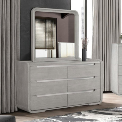 Commode 6 tiroirs avec miroir Javian