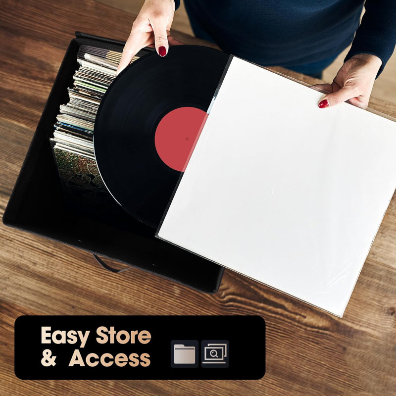 Boîte de rangement pour disque vinyle